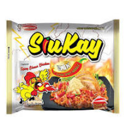 Fideos Instantáneos Secos de Pollo con Queso Cocinados al Wok (nivel 7 de 10 de Picante)