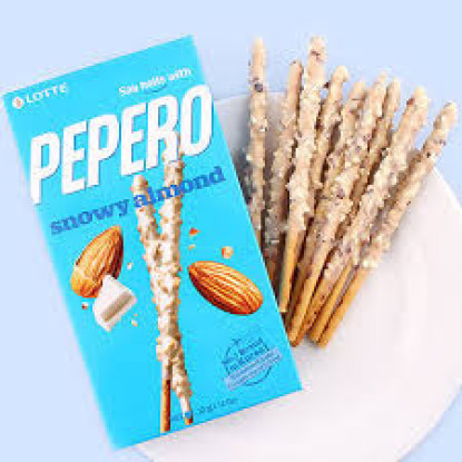Palitos de Pan Recubiertos de Chocolate Blanco con Almendras