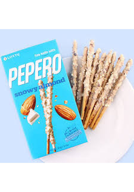 Palitos de Pan Recubiertos de Chocolate Blanco con Almendras