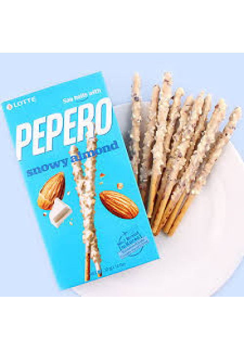 Palitos de Pan Recubiertos de Chocolate Blanco con Almendras