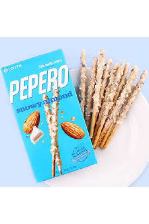 Palitos de Pan Recubiertos de Chocolate Blanco con Almendras