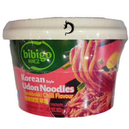 Fideos Udon Instantáneos Dulce y Picante Estilo Tteobokki Bibigo