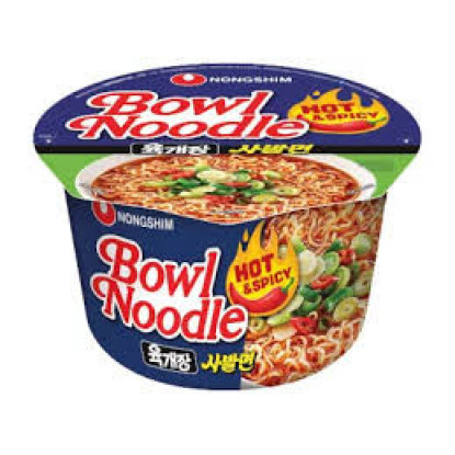 Fideos Instantáneos Picantes Koreano en Bol NongShim