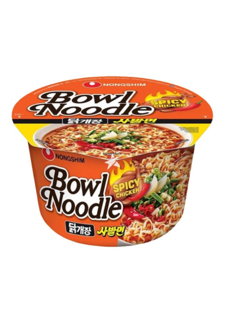 Fideos Instantáneos de Pollo con Picante en Bol Nongshim 100gr