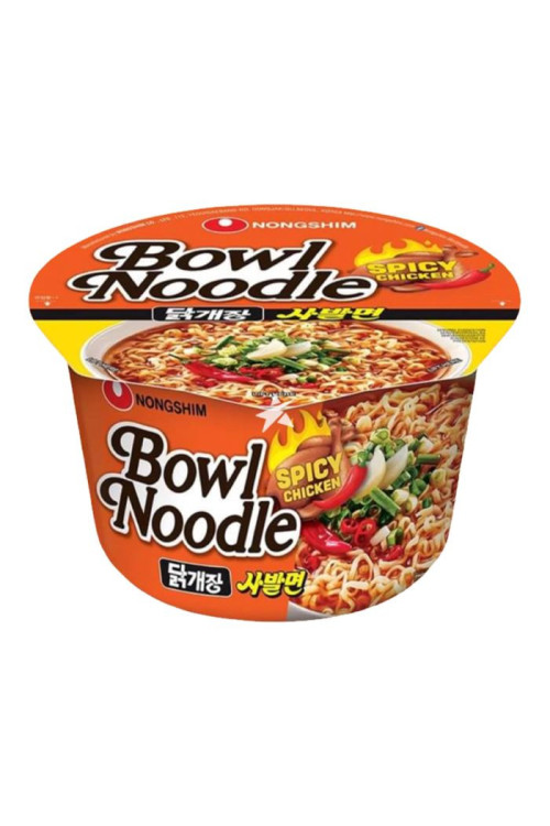 Fideos Instantáneos de Pollo con Picante en Bol Nongshim 100gr