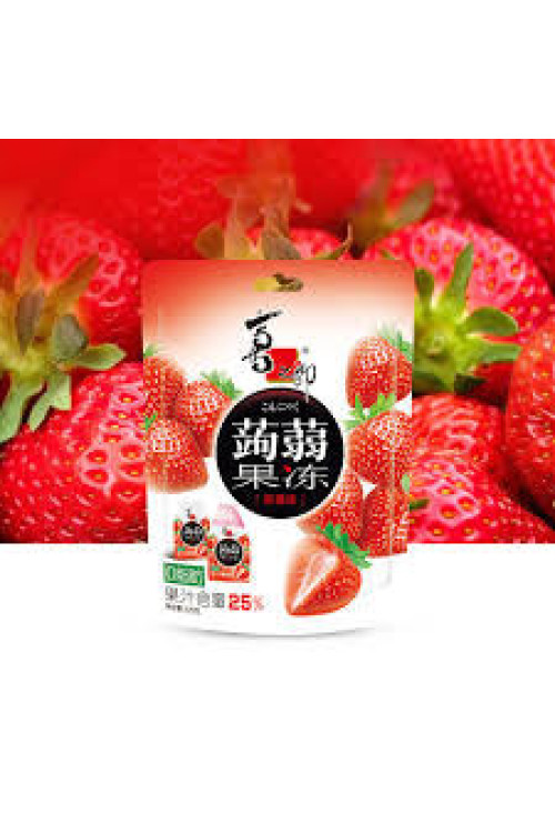 Gelatina de Konjak con Zumo de Fresa 0% Cal. + 40% Zumo