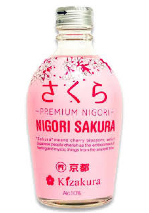 Premium Kizakura Nigori Sakura Sake