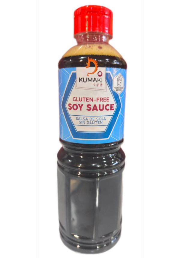 Salsa de Soja Sin Gluten Kumaki de 1l Fermentado En Estado Natural