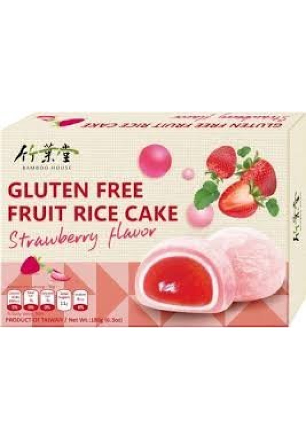 Mochi Sin Gluten con Fruta de Fresa