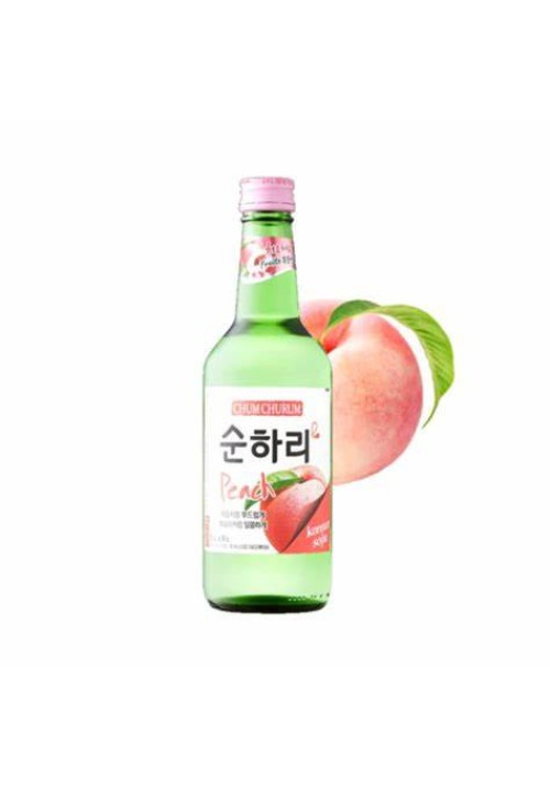 Soju Chum Churum de Melocotón con Alcohol (Coreano) 